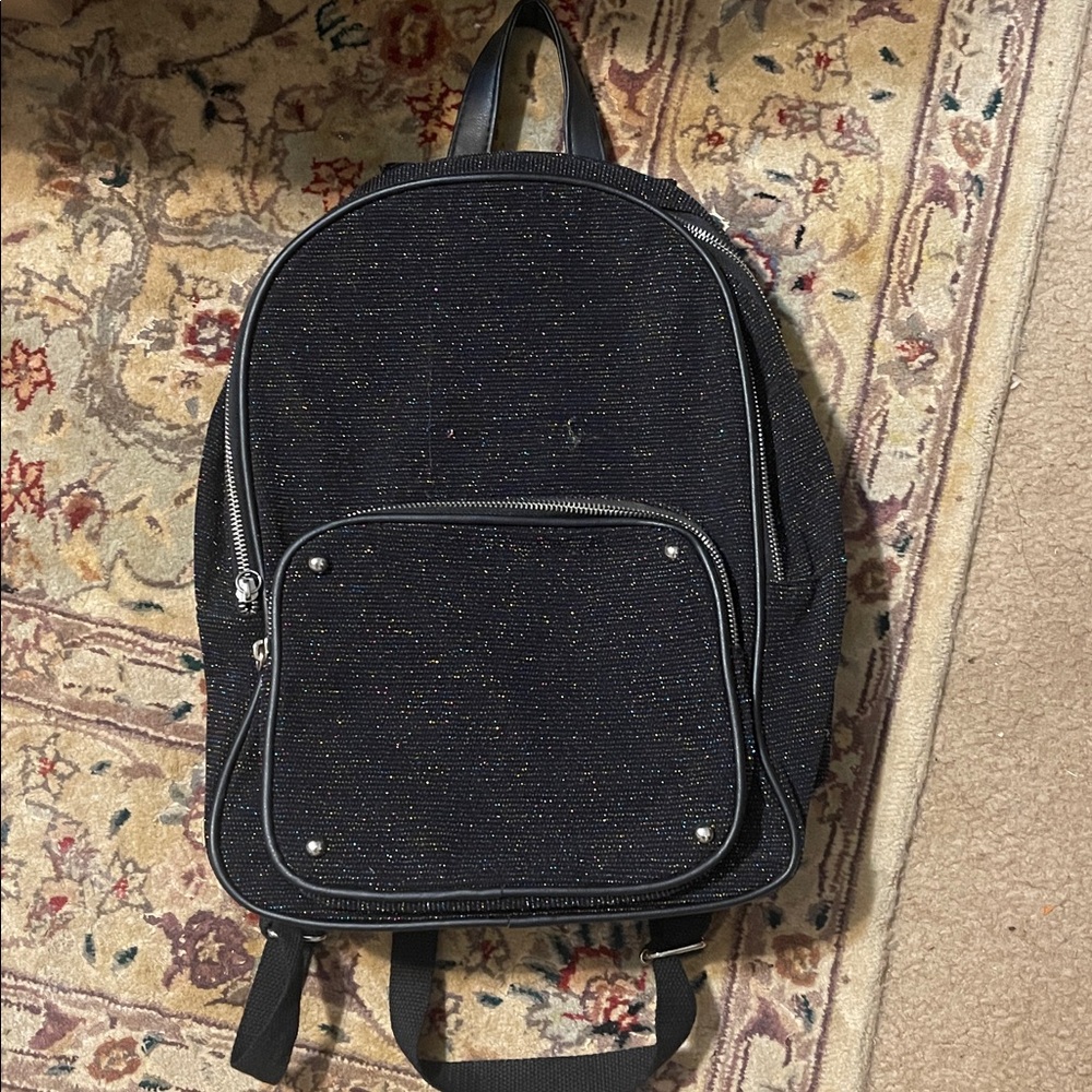 Black Sparkly Backpack NWT good condition
